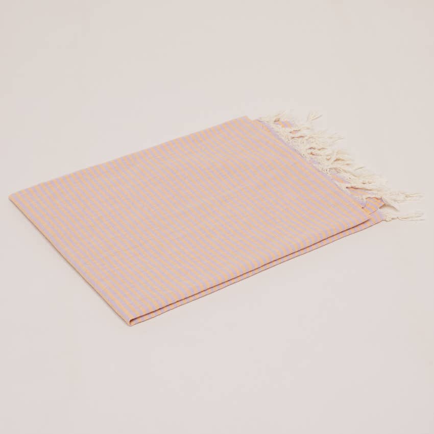 Noosa Towel - Marigold/Lilac