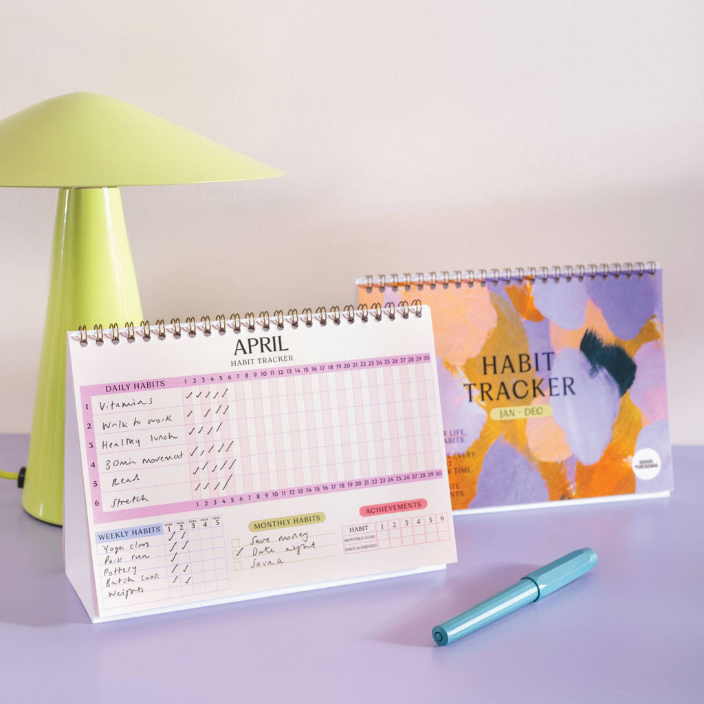 Habit Tracker | 12 Month Goal Planner | Soft Focus