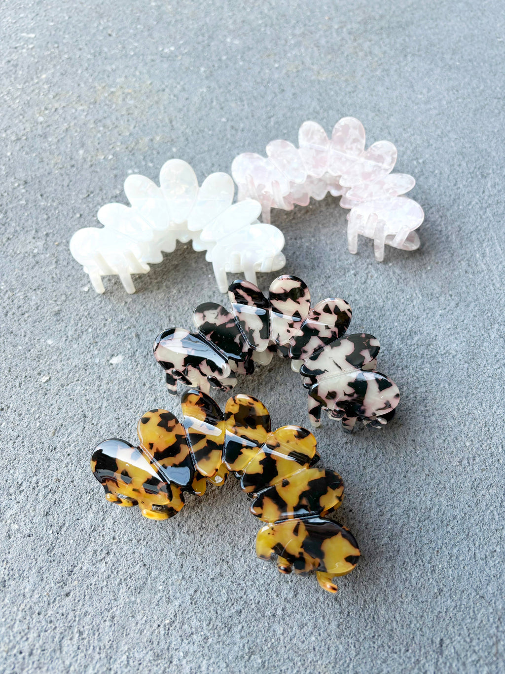 Bubble Hair Claw Clips (4col)