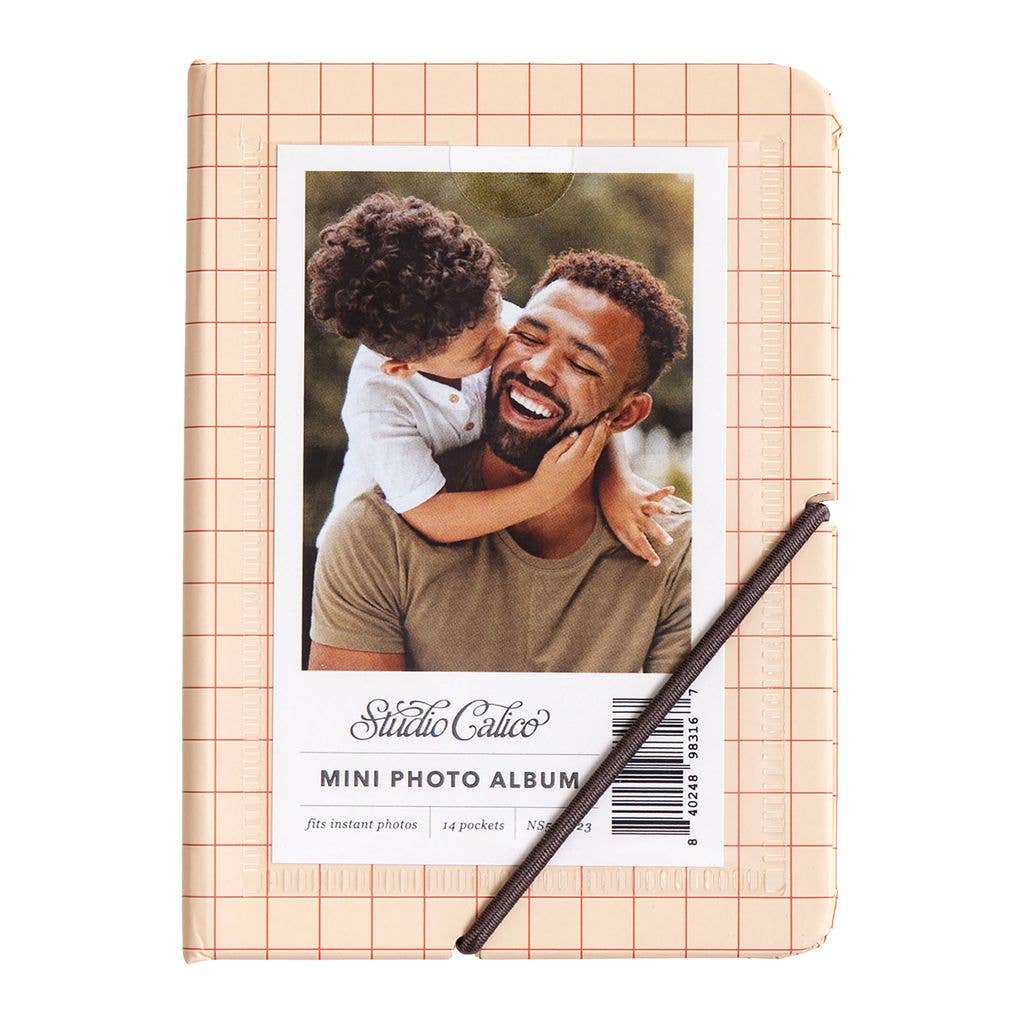 Pink Ledger Mini Photo Album