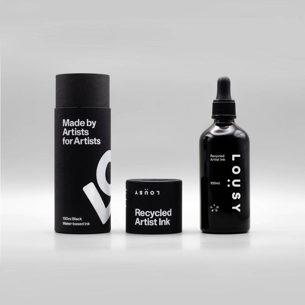 Lousy Ink — Black 100ml Recycled Artist Ink