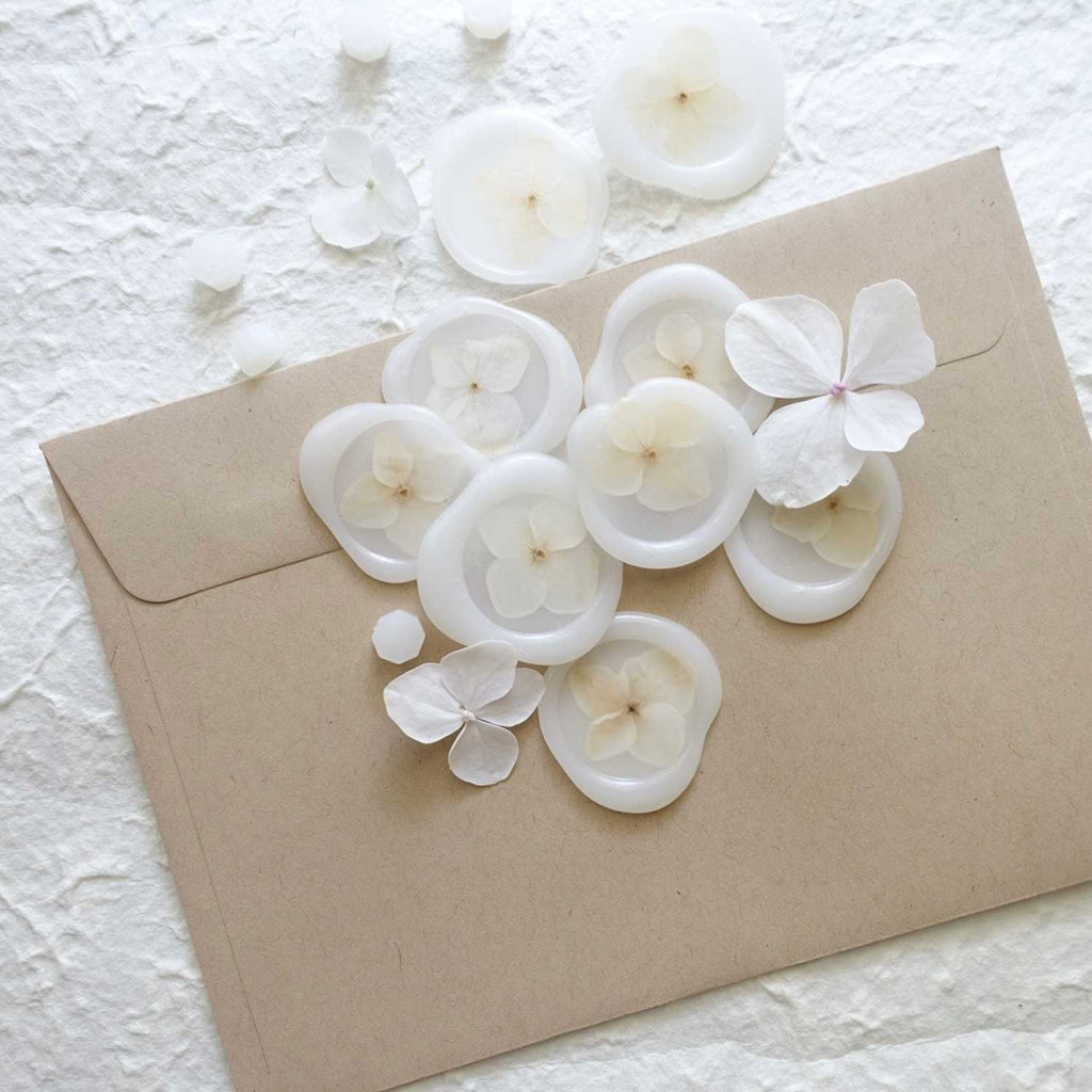 Semi transparent clear 100pcs sealing wax beads