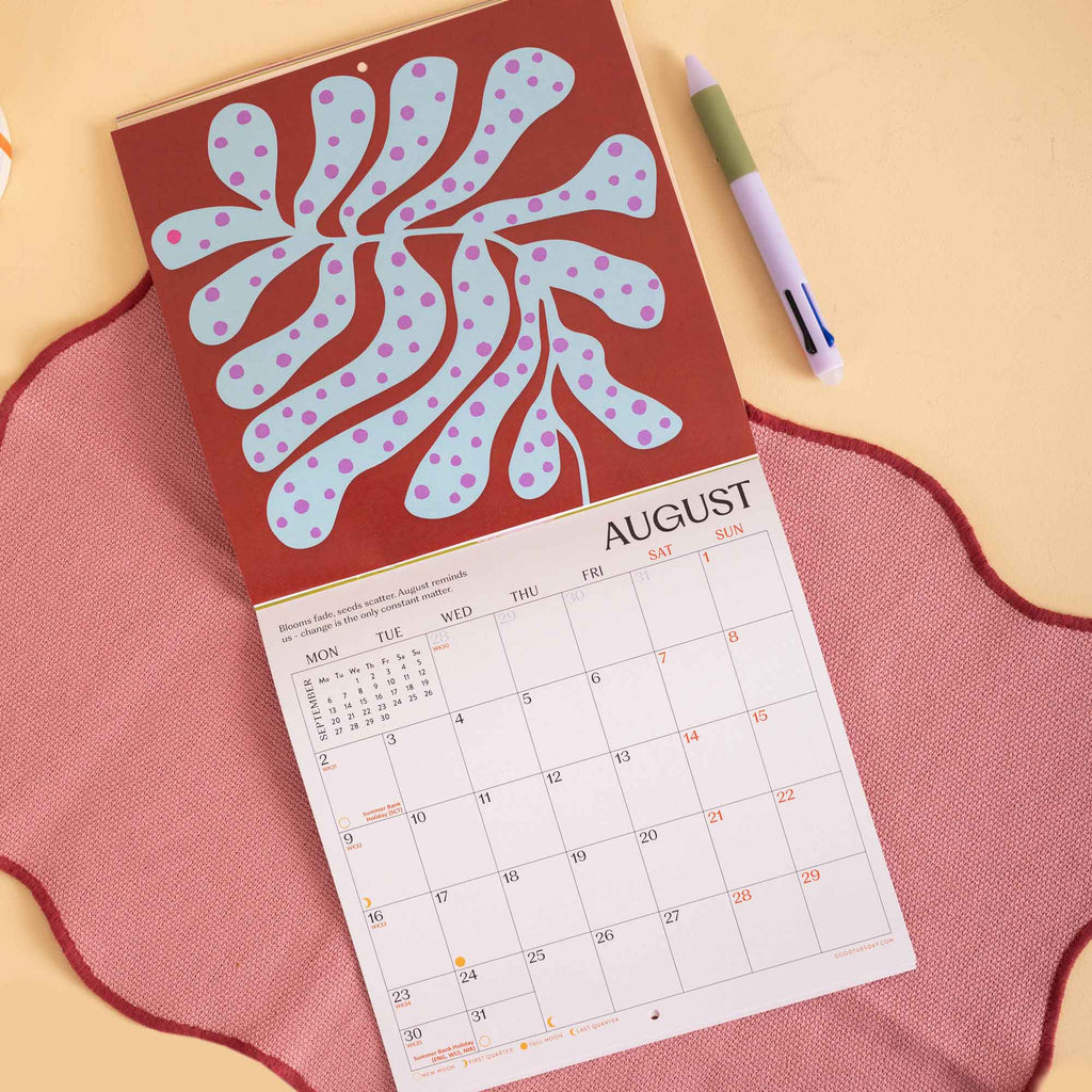 2027 Compact Wall Calendar | Les Fleurs