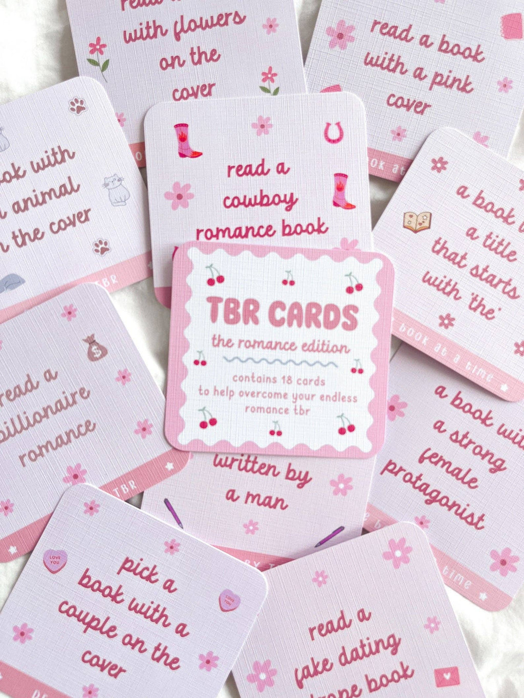Romance TBR Cards
