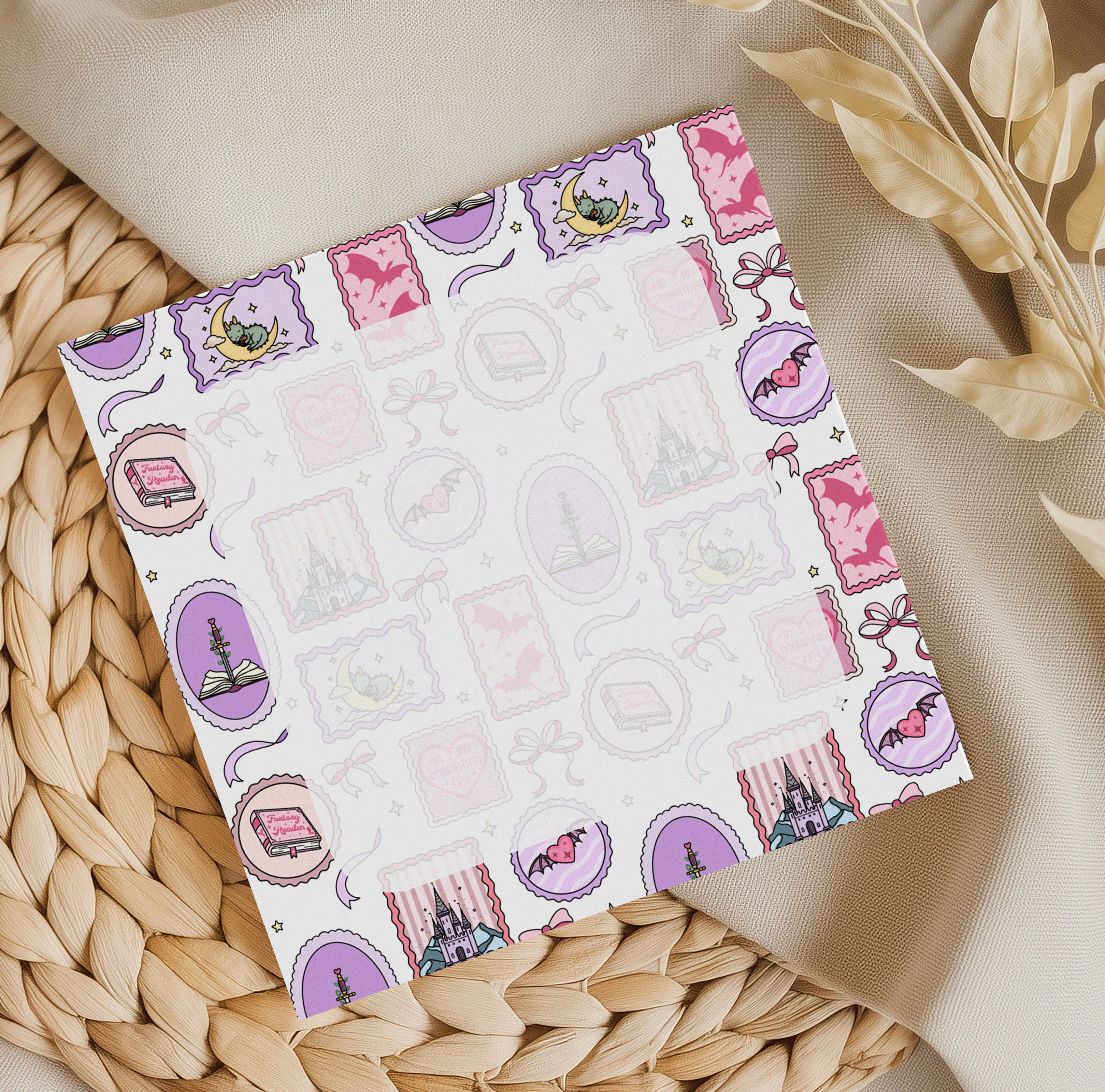 Romantasy Square Memo Pad