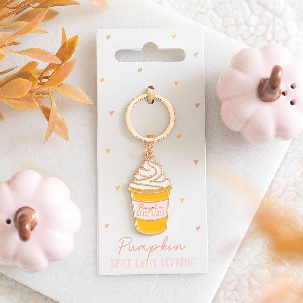 Pumpkin Spice Latte Keyring