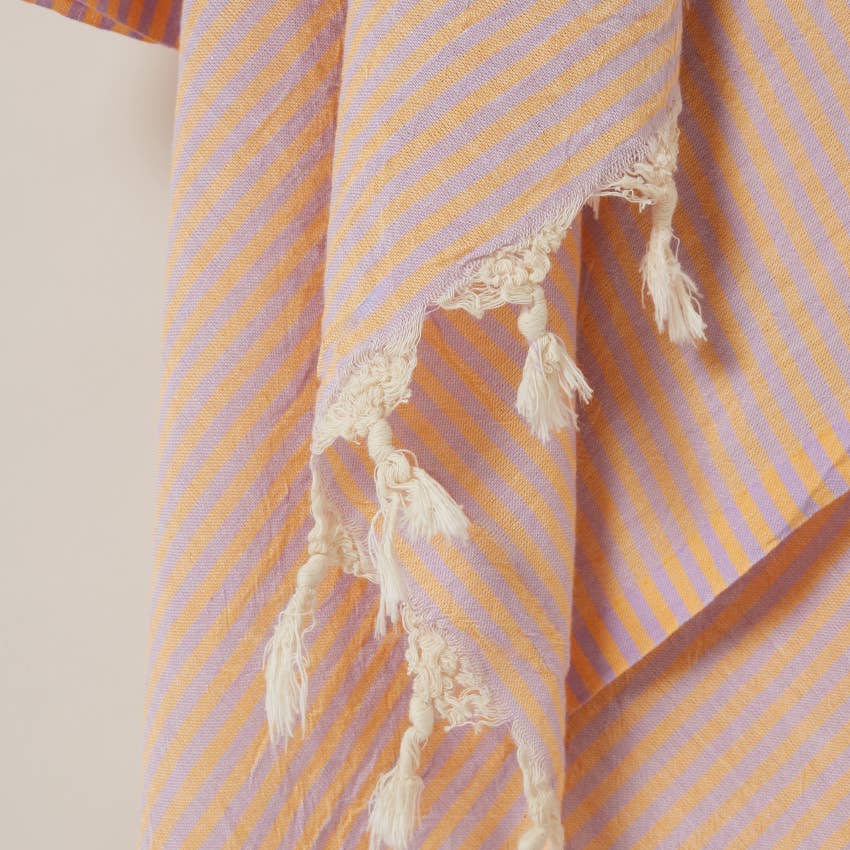 Noosa Towel - Marigold/Lilac