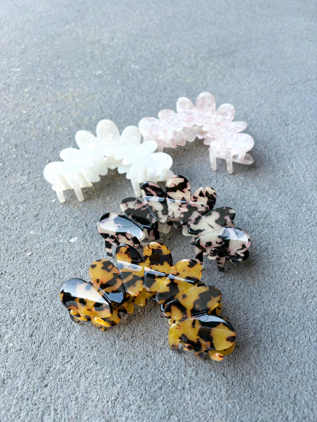 Bubble Hair Claw Clips (4col)