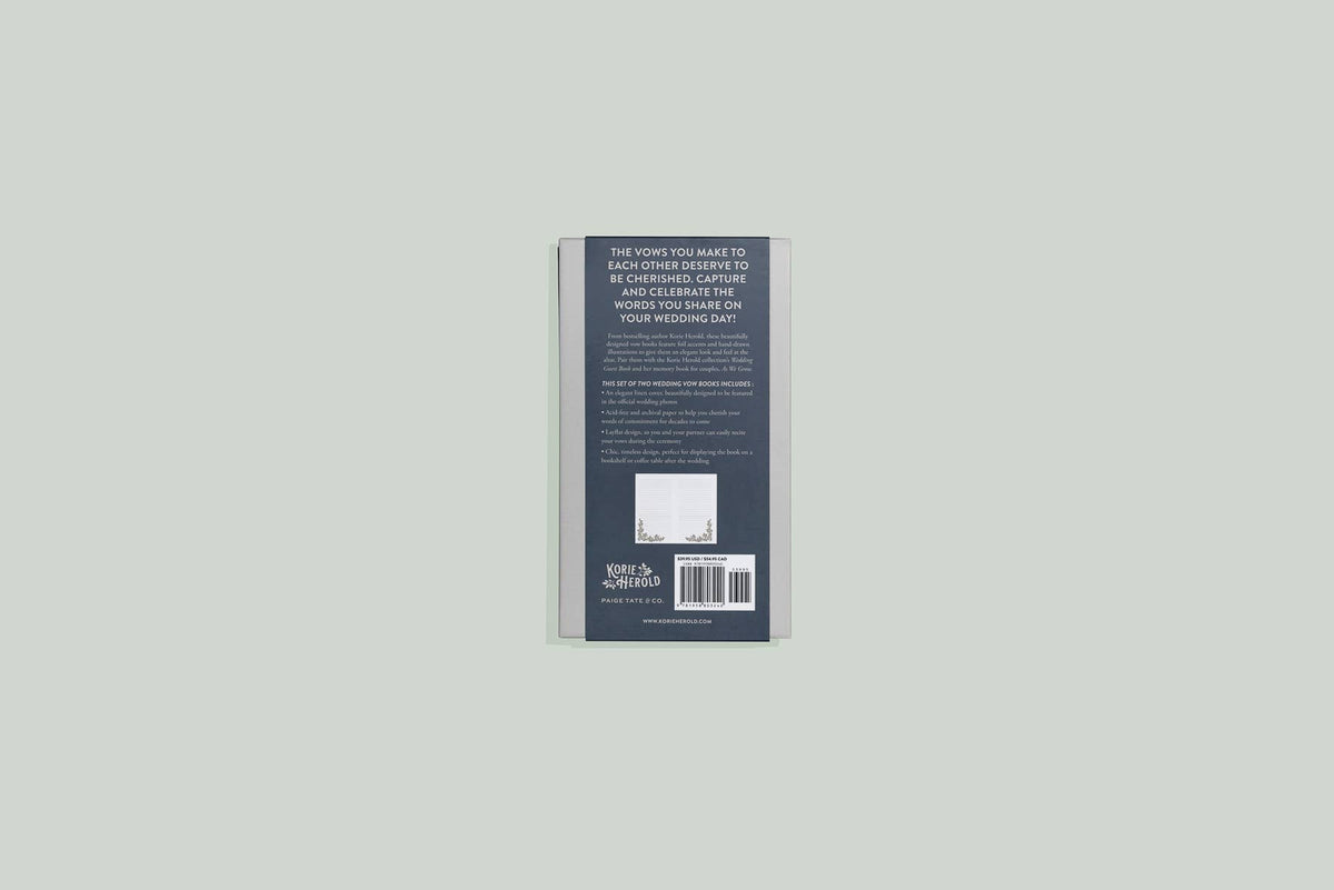 Wedding Vows Book: A Set of Two Keepsake Books for Weddings