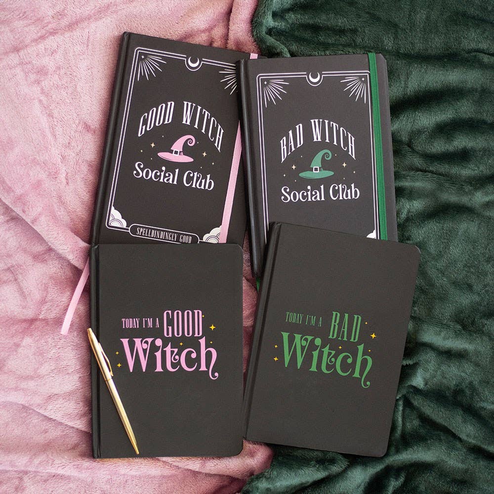 Green Bad Witch Social Club A5 Paper Notebook