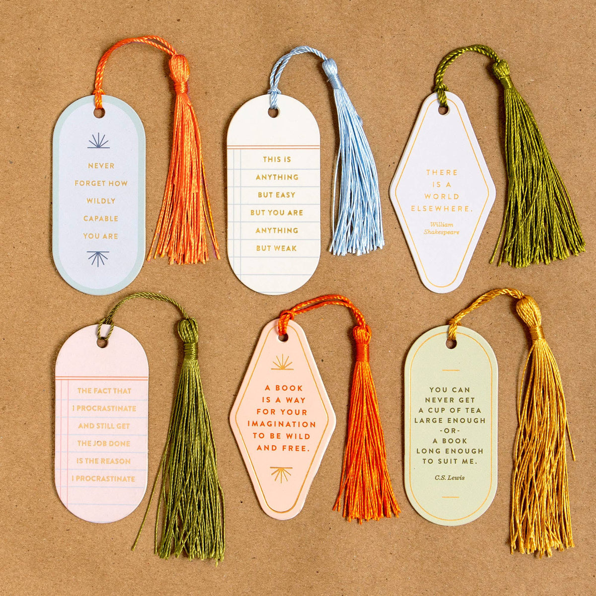 Anything But Weak Vegan Leather Bookmark