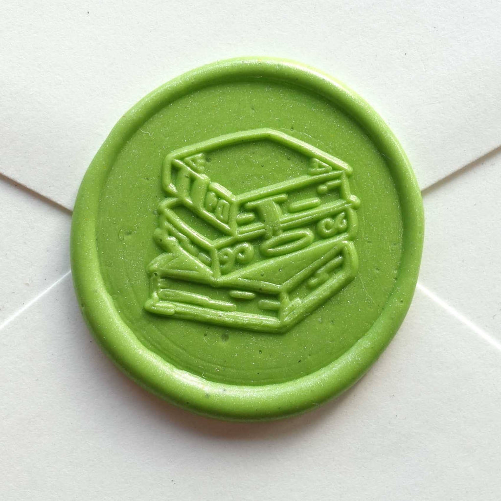 Stack of Books wax seal stamp