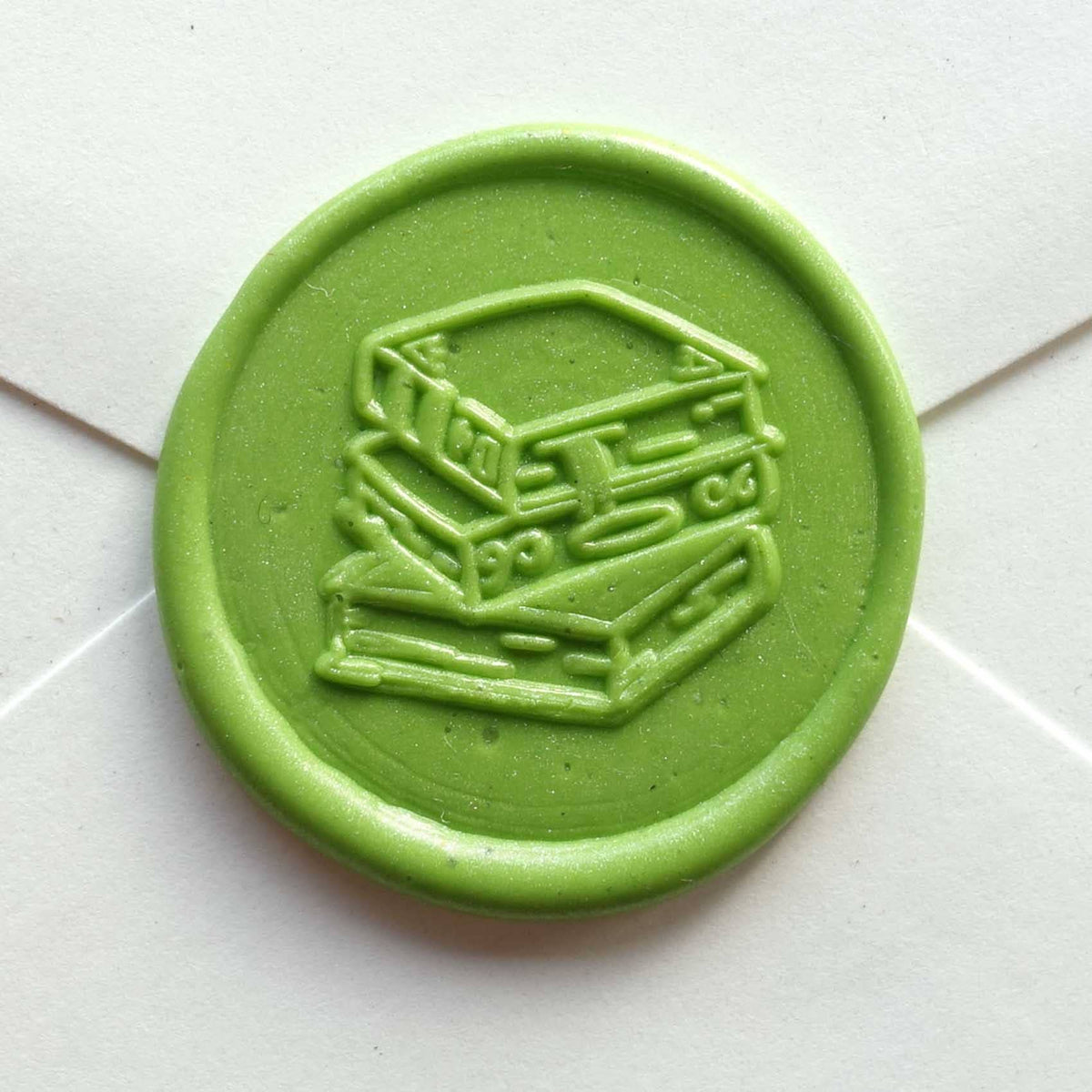 Stack of Books wax seal stamp