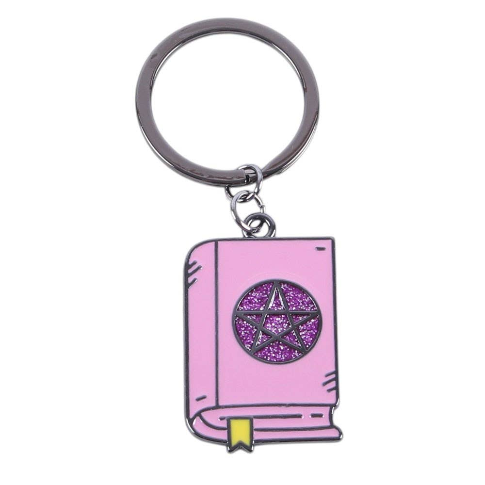 Pastel Book of Spells Keyring