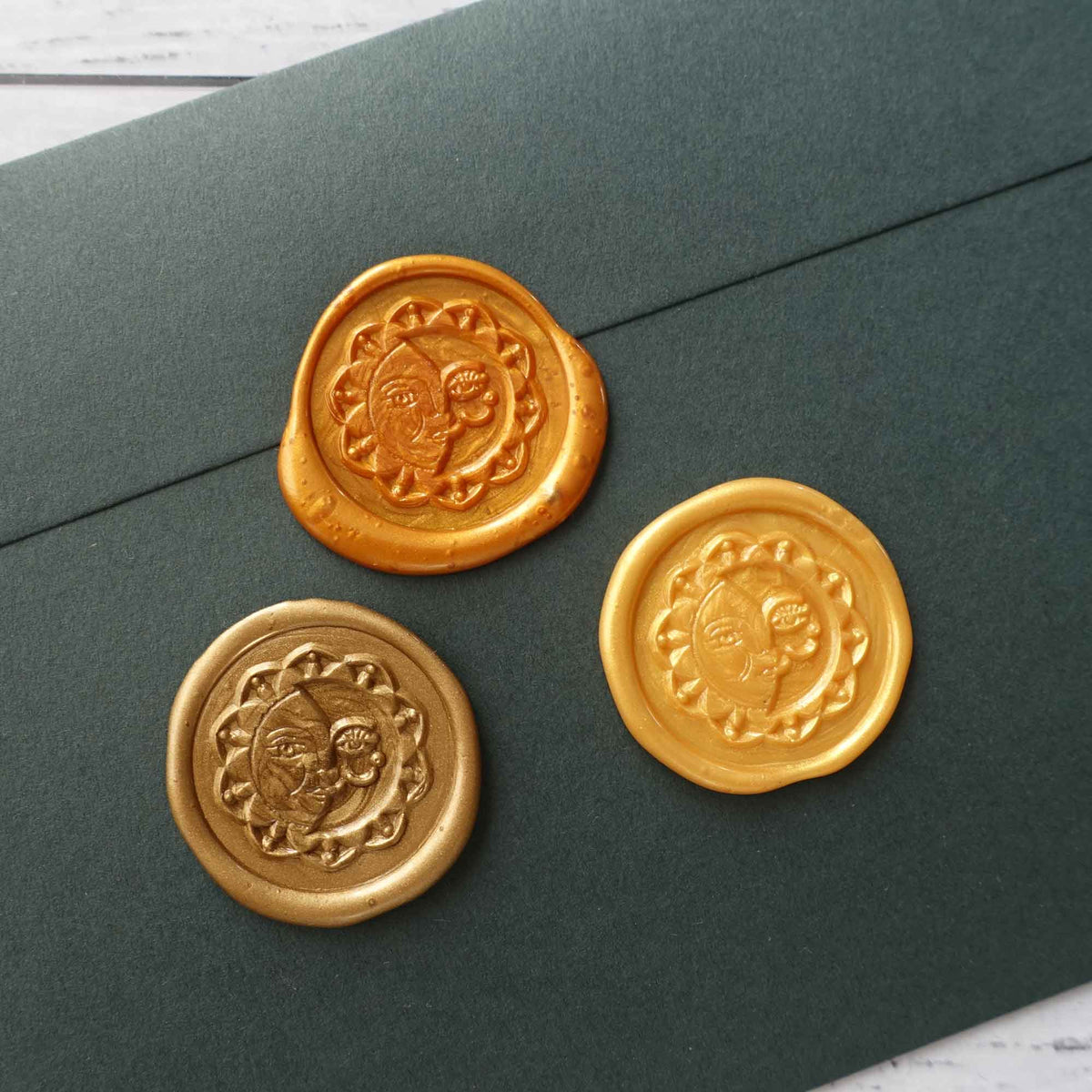 Mixed Golds Amber Bronze Yellow 100pcs sealing wax beads