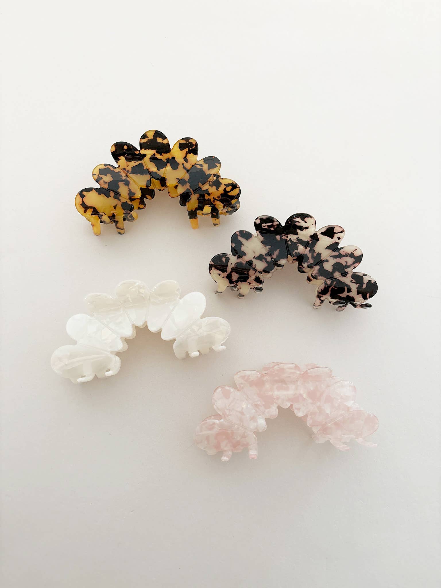 Bubble Hair Claw Clips (4col)