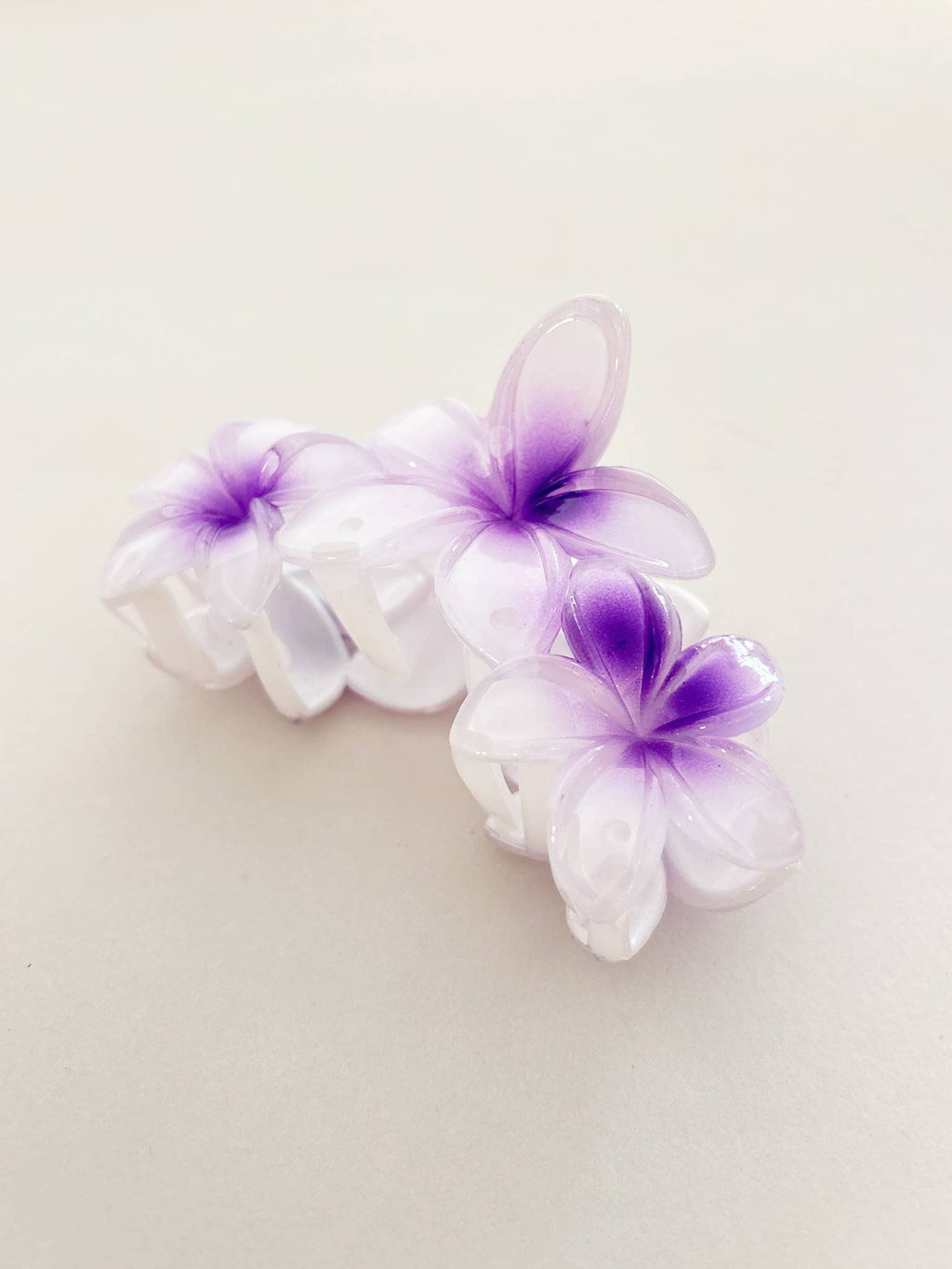 Triple Hawaiian Flower Claw Clip (3col)