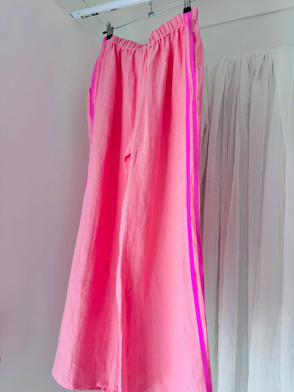 Linen Pant - Coral Pink
