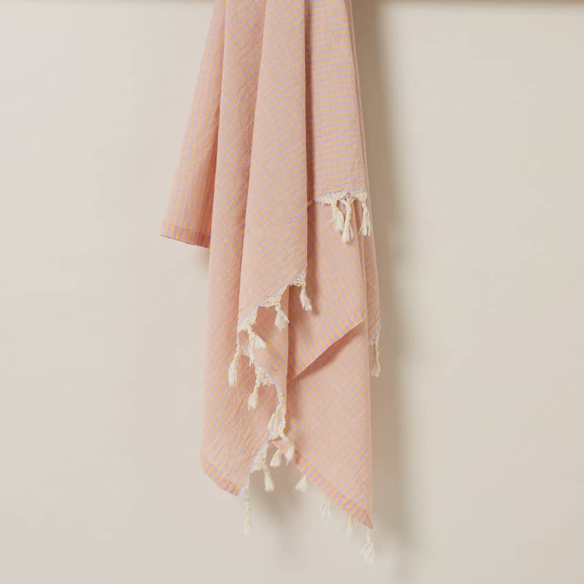 Noosa Towel - Marigold/Lilac
