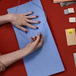 Refillable Notebook Folio > Periwinkle Blue Trifold