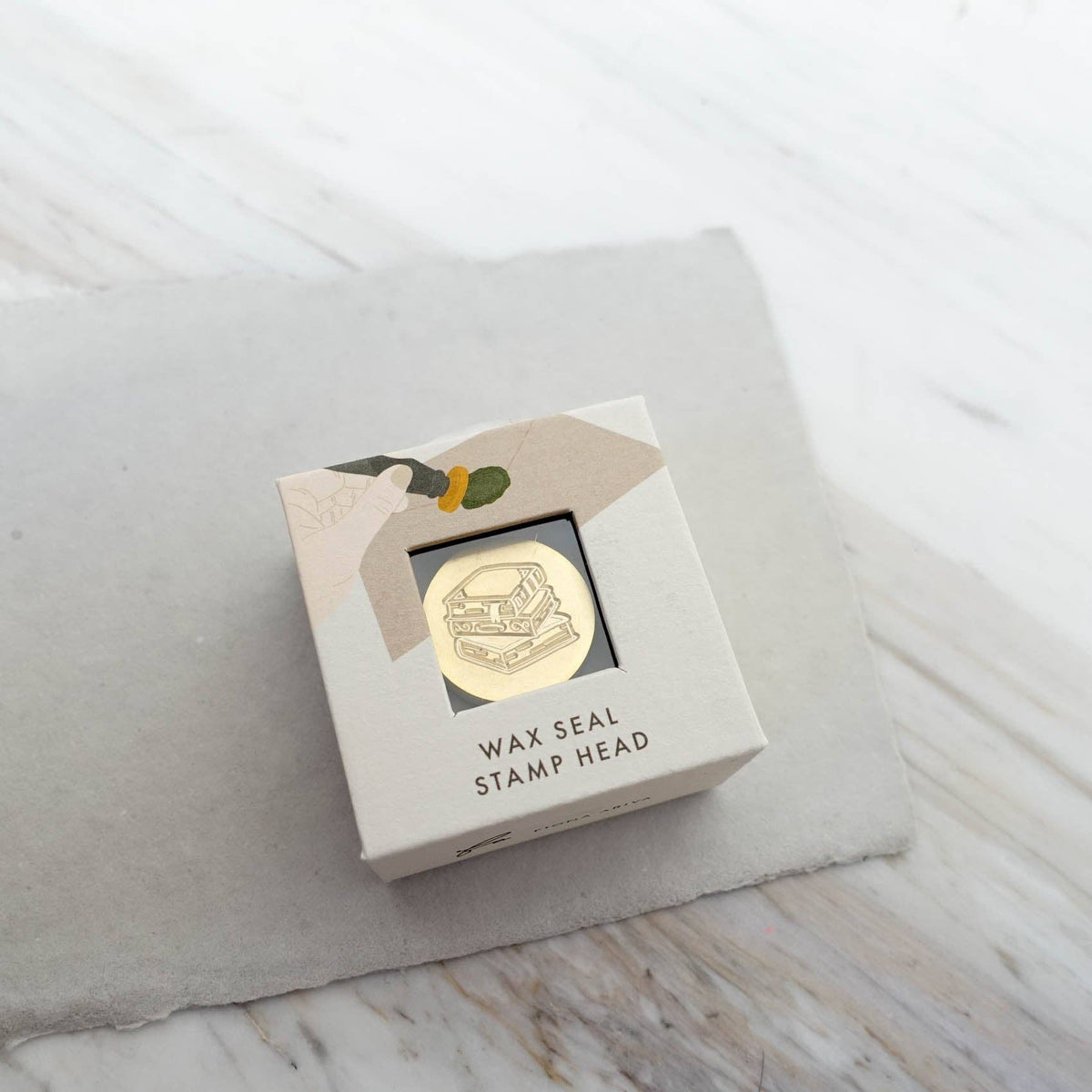 Stack of Books wax seal stamp