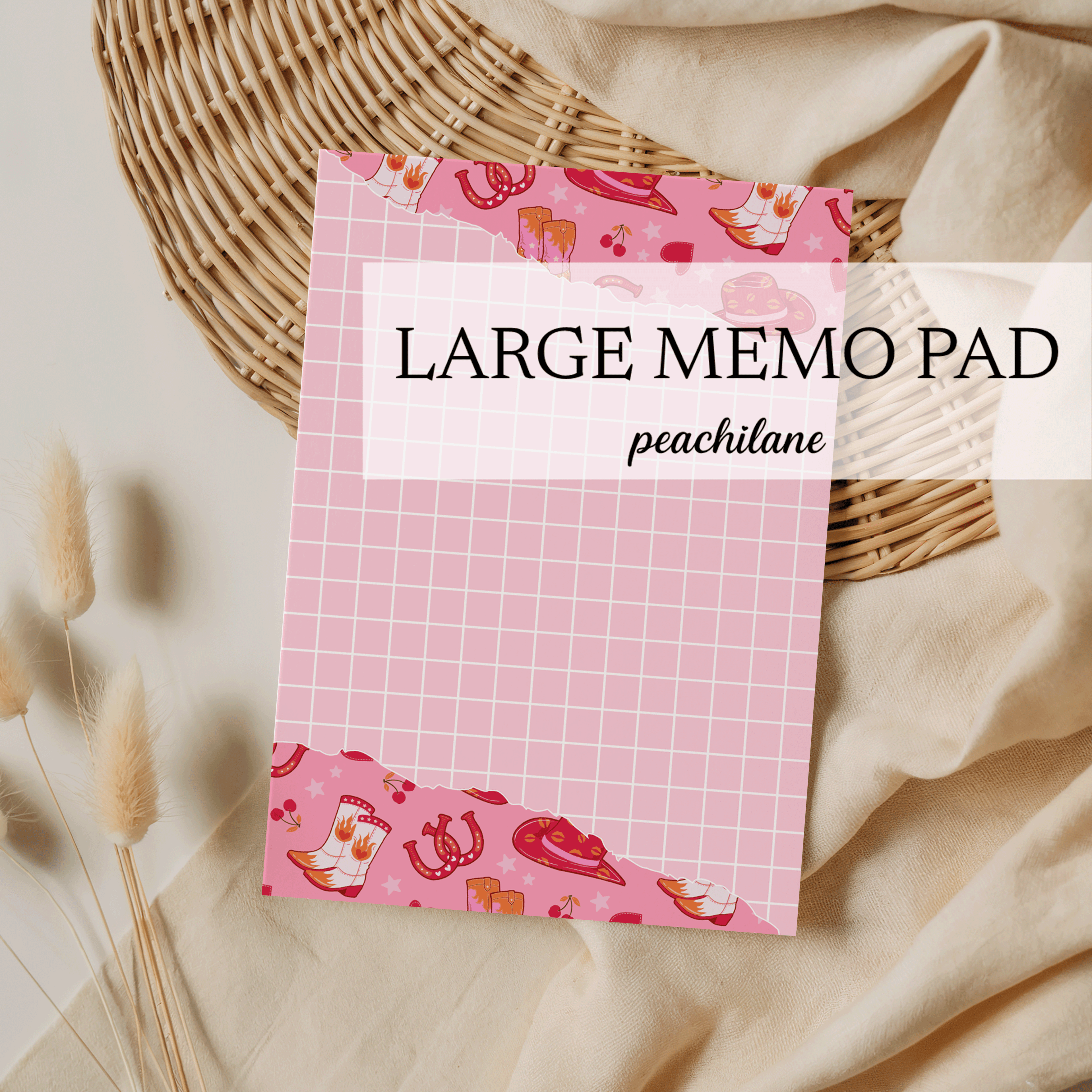 Spicy Cowgirl Large memo pad