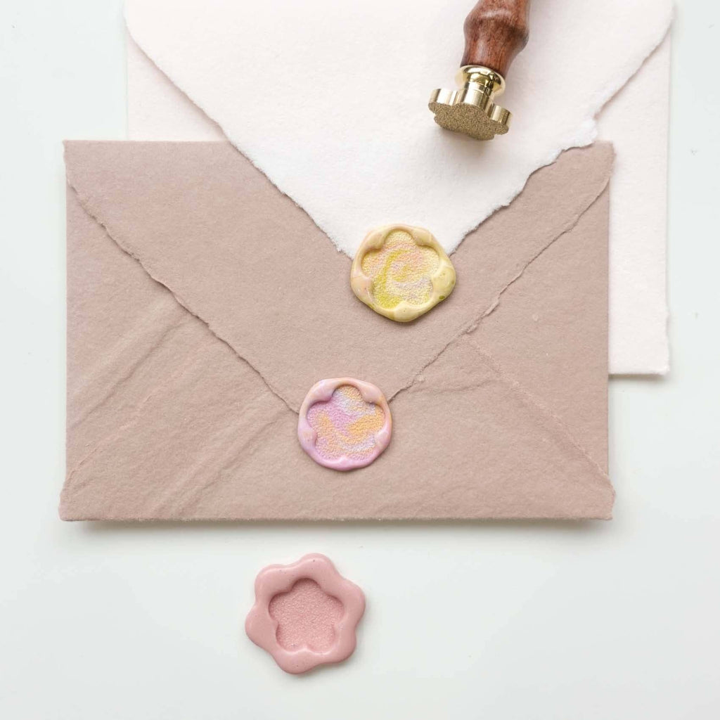 Textured Flower | Blank Wax Seal Stamp: Stamp head only (no handle)