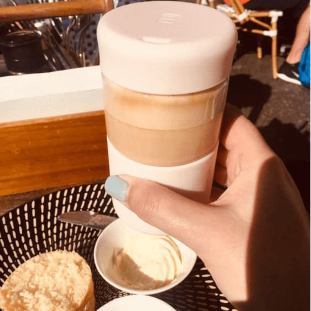 ORIGINAL -  Reusable Glass Coffee Cup 12oz