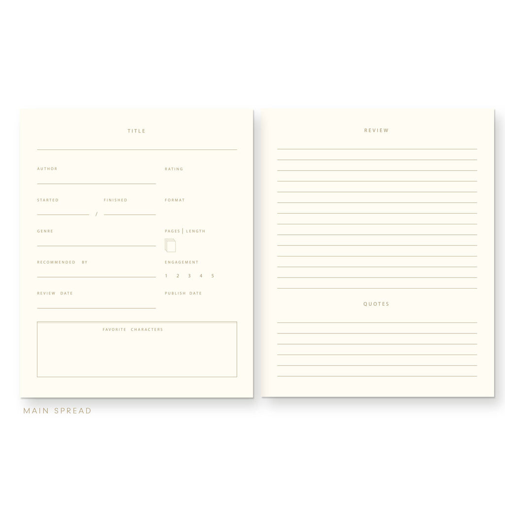 Book Club Member Book Log Reading Journal: Deep Blue Cover | White Ink