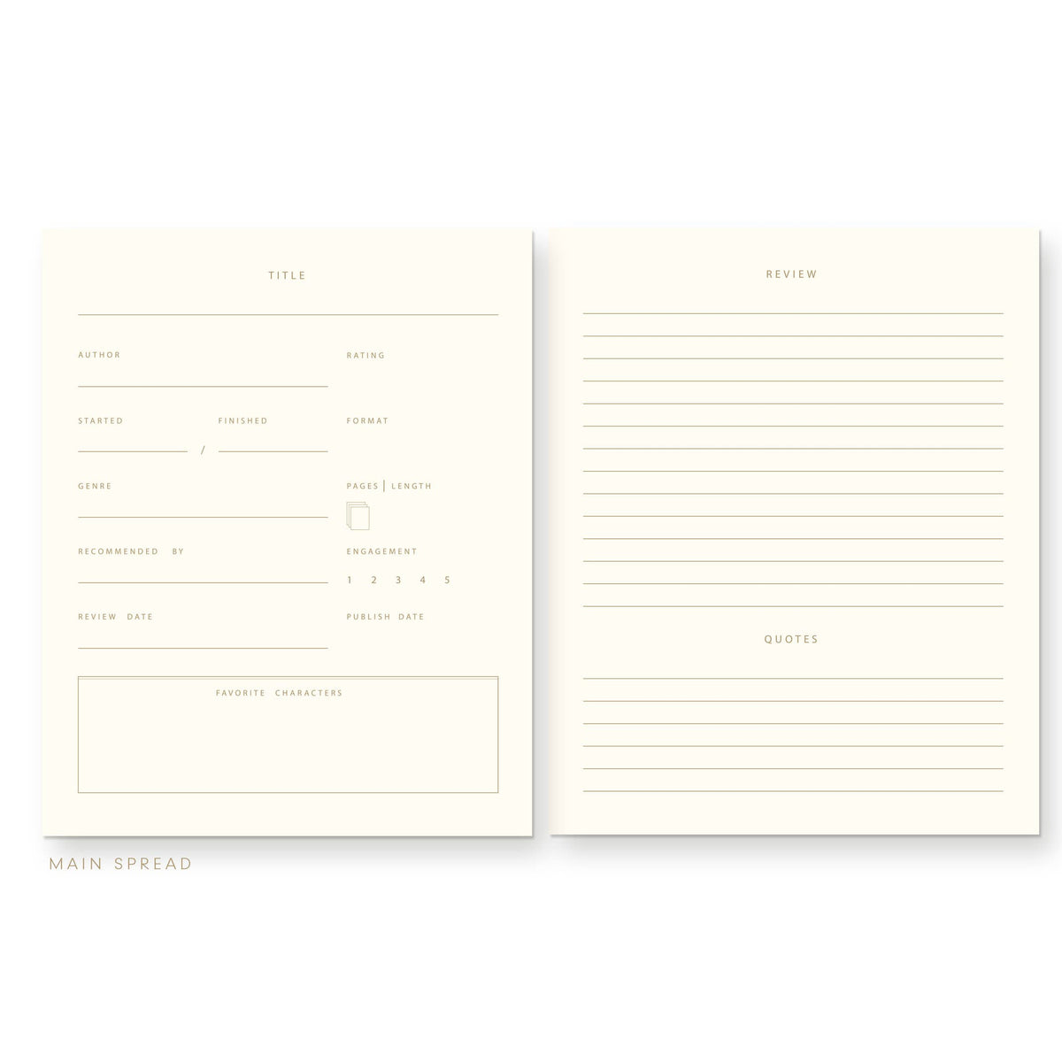 Book Club Member Book Log Reading Journal: Deep Blue Cover | White Ink