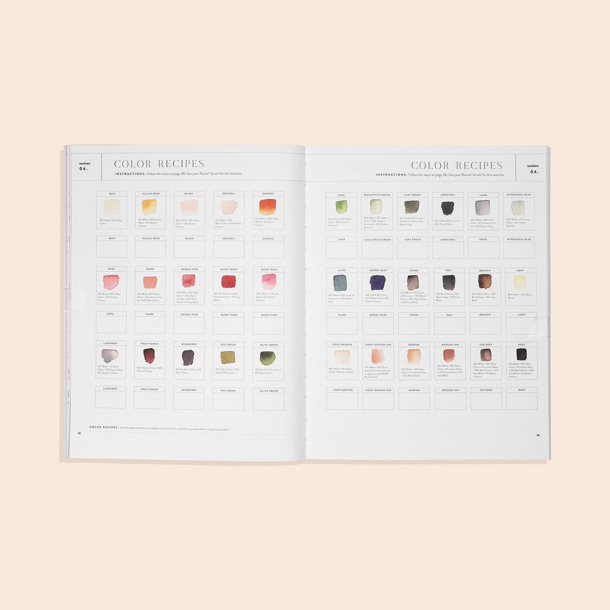 Watercolor Workbook: 30-Minute Beginner Projects