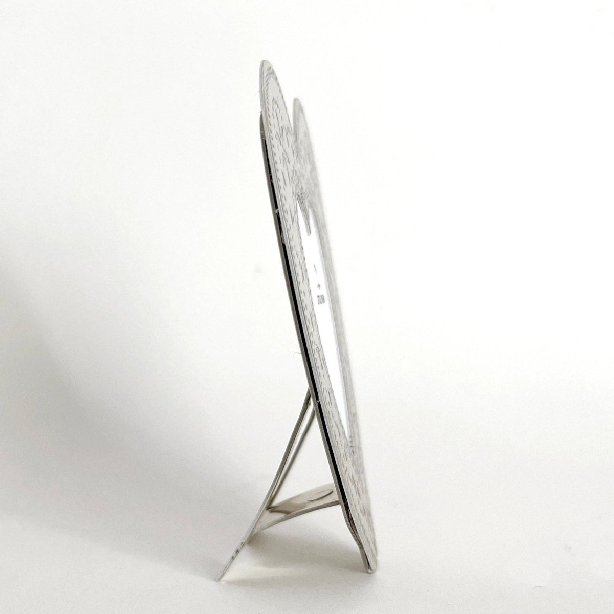 Faux Tin ~ Heart travel/desk frame ~ silver