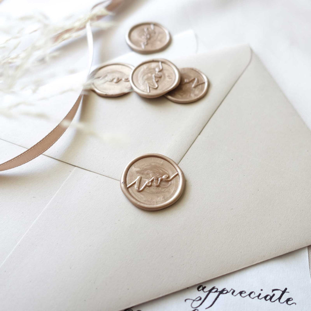 Love wax seal stamp, wax seal kit or stamp head: Wax Sealing Kit
