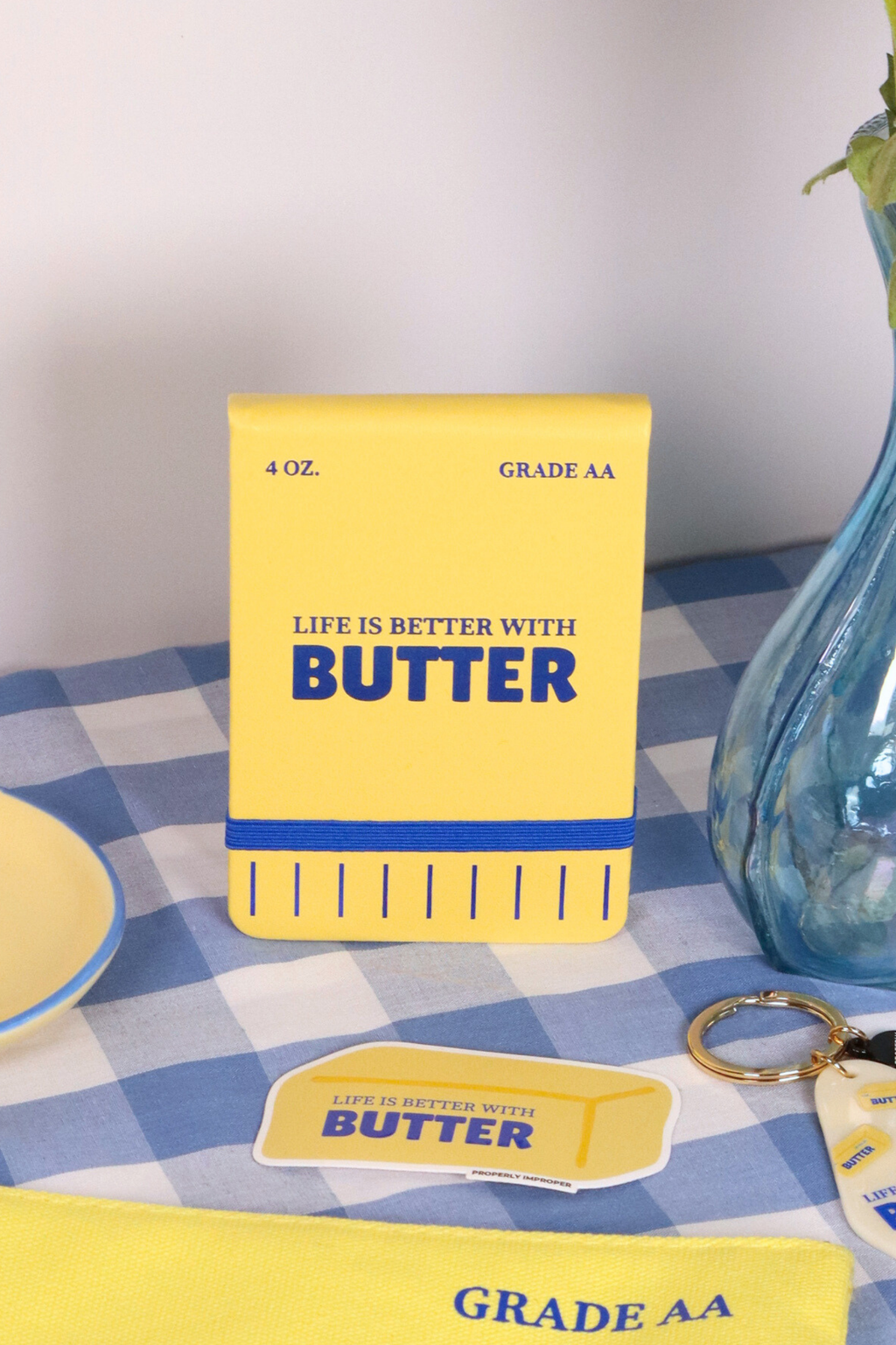 Leatherette Pocket Journal Life Is Better With Butter