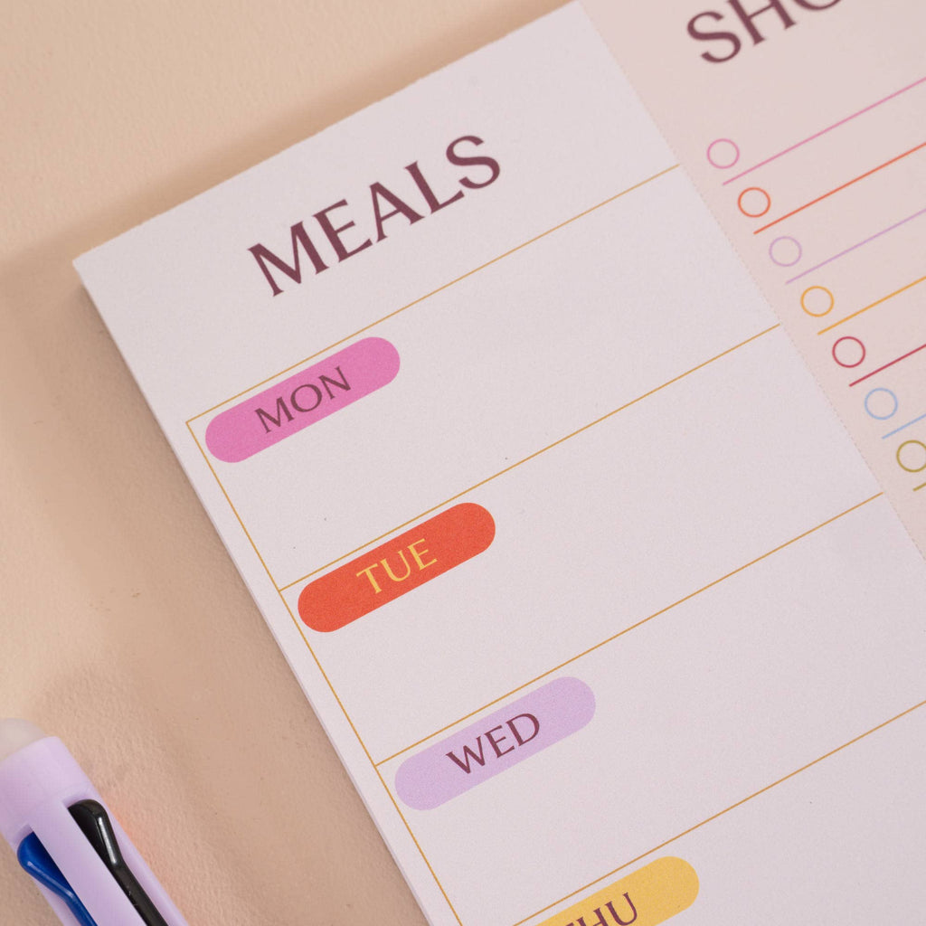 A5 Meal Planner & Shopping List | Colour Theory