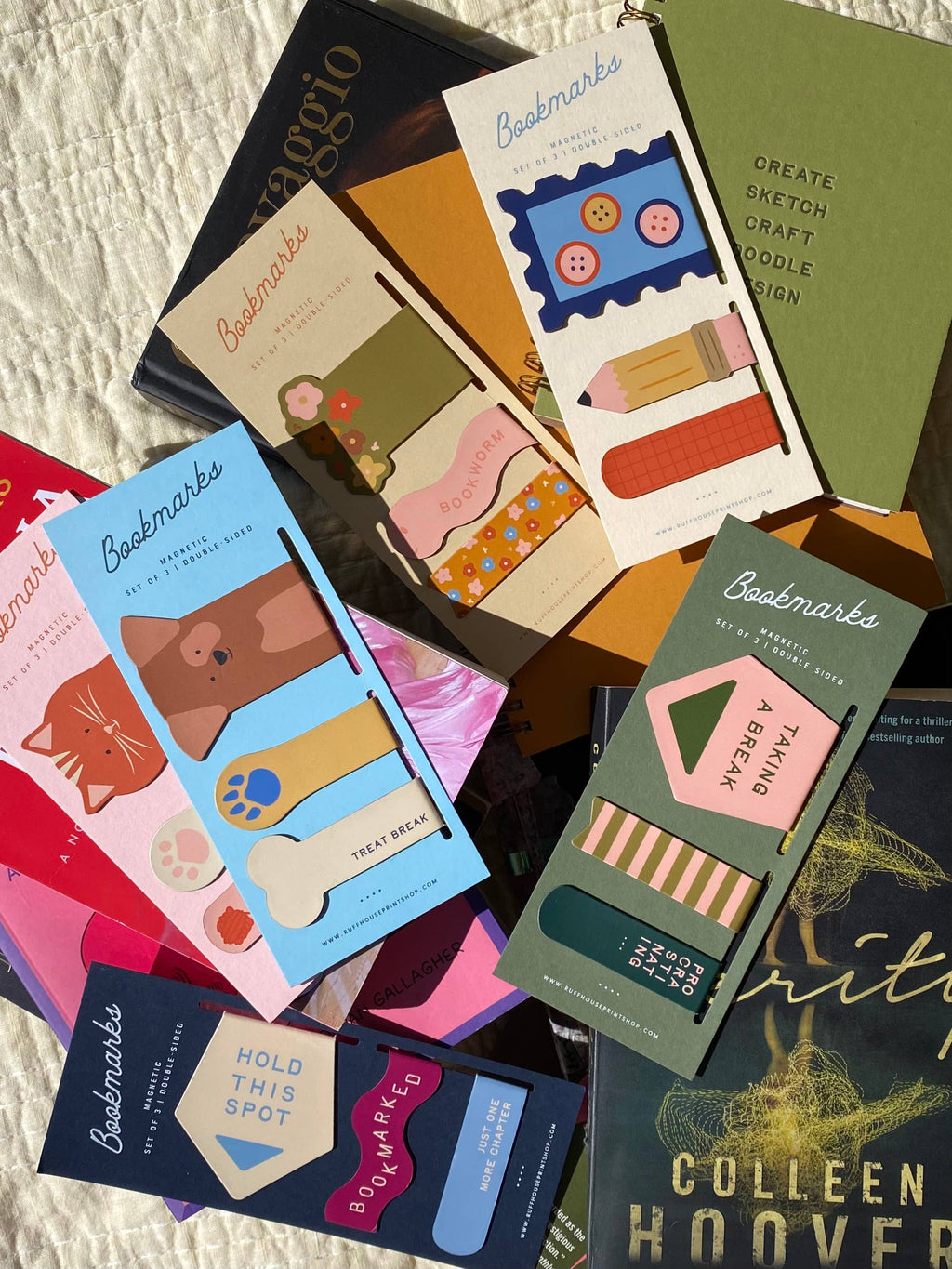 Cat Magnetic Bookmark Set