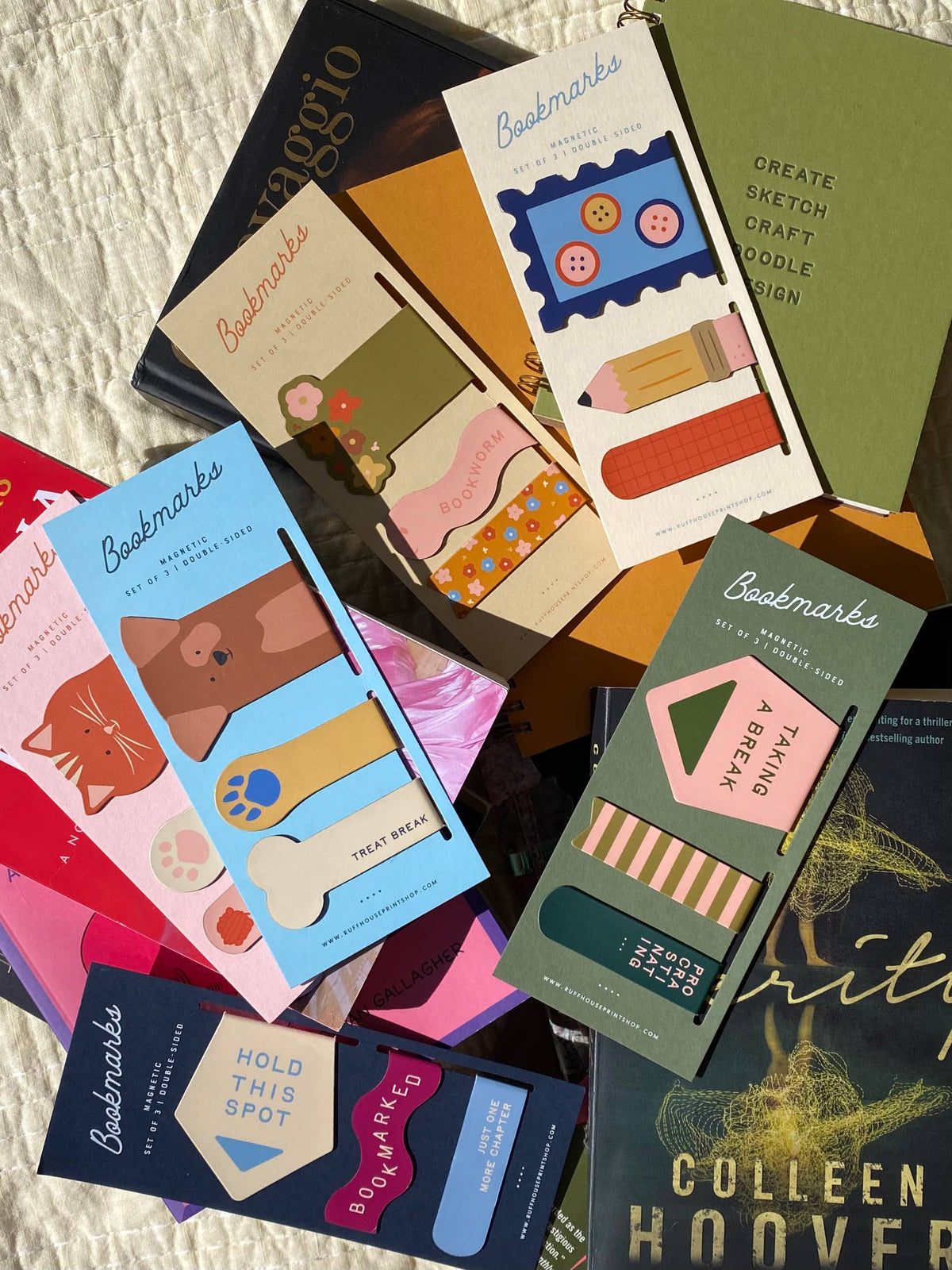 Dog Magnetic Bookmark Set