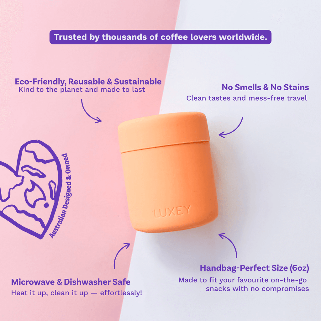 PEACH - Snack Container 6oz