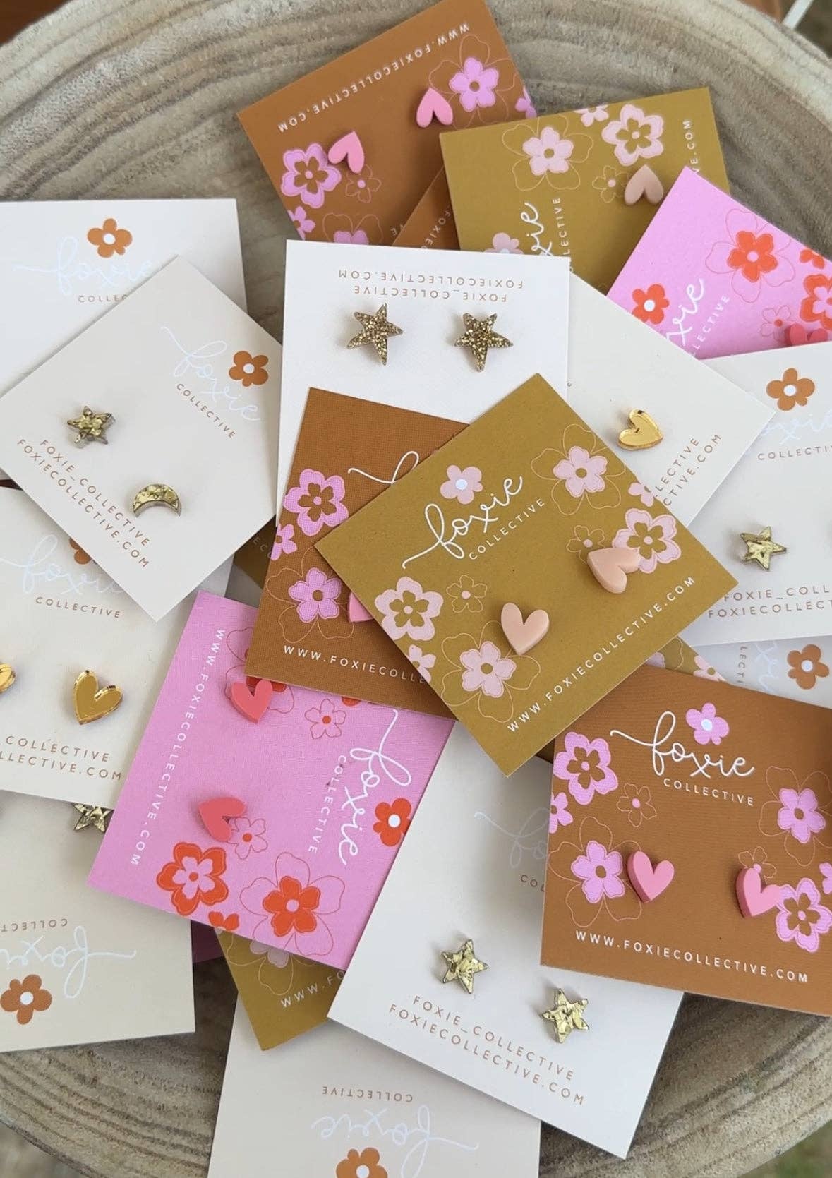 Heart Studs | Select colour
