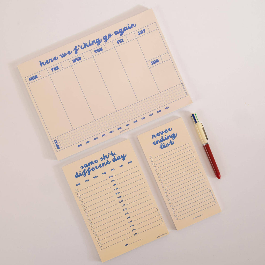 A5 Daily Planner Pad | Same Sh*t, Different Day