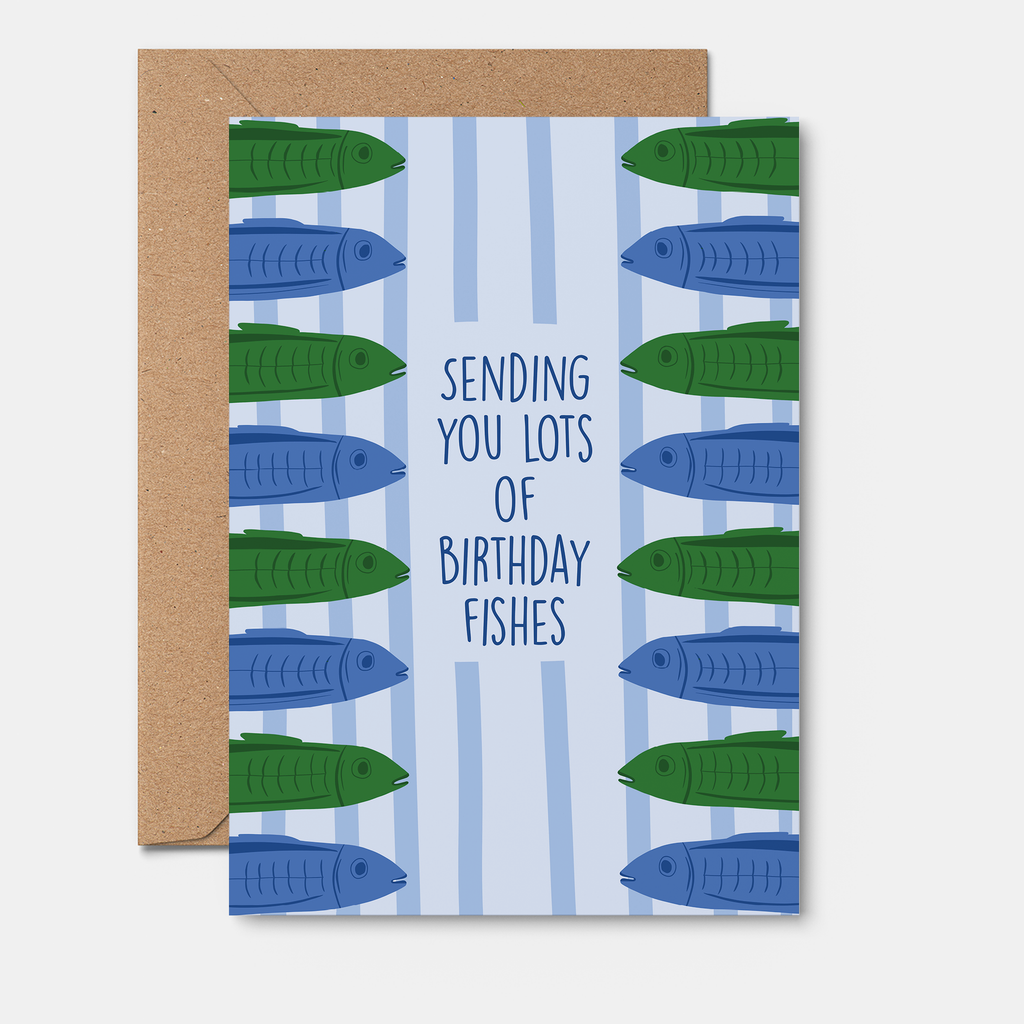 Funny Birthday Card - Birthday Fishes | Greeting Card