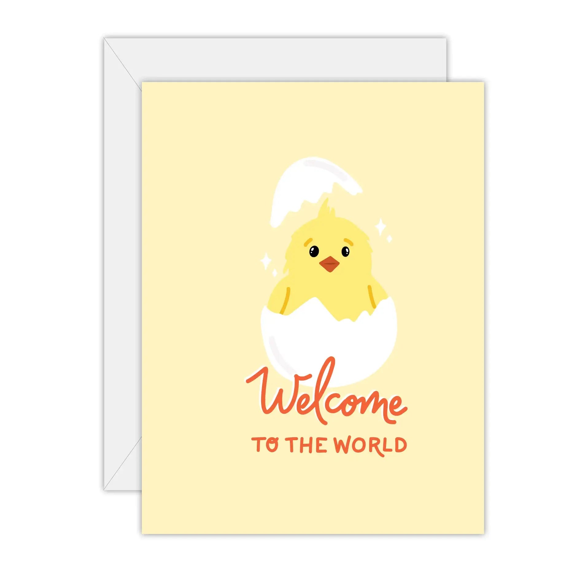 Welcome - Baby Chick - Greeting Card - Greeting Card: Square