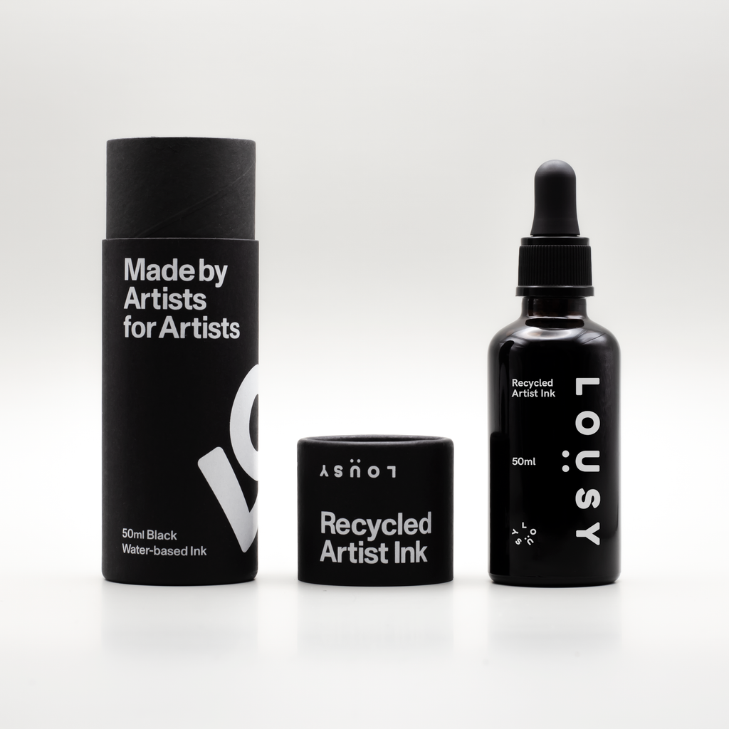 Lousy Ink — Black 50ml Recycled Artist Ink