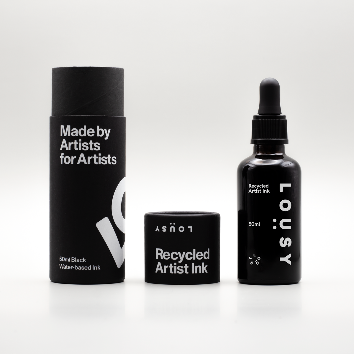 Lousy Ink — Black 50ml Recycled Artist Ink