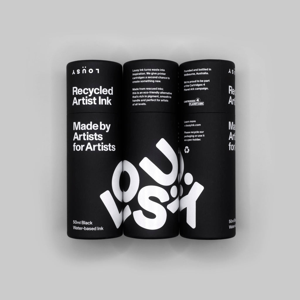 Lousy Ink — Black 50ml Recycled Artist Ink
