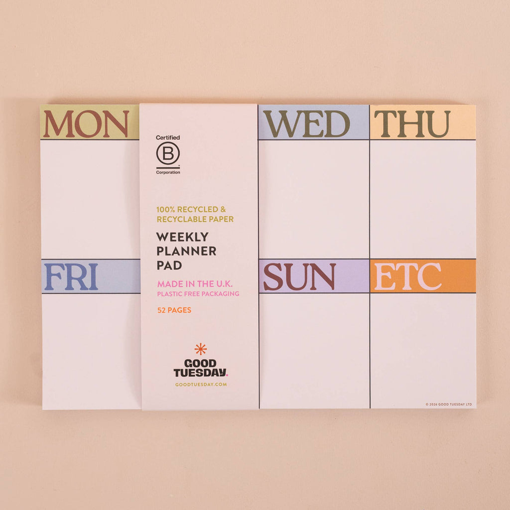 A4 Weekly Planner Pad | Scandi
