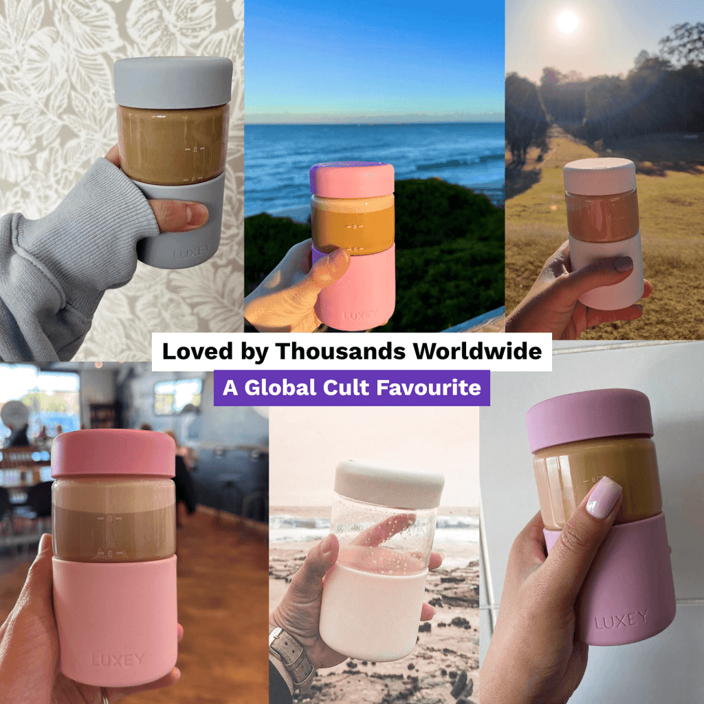 ORIGINAL -  Reusable Glass Coffee Cup 12oz