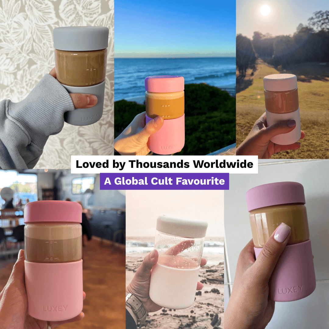 ORIGINAL -  Reusable Glass Coffee Cup 12oz
