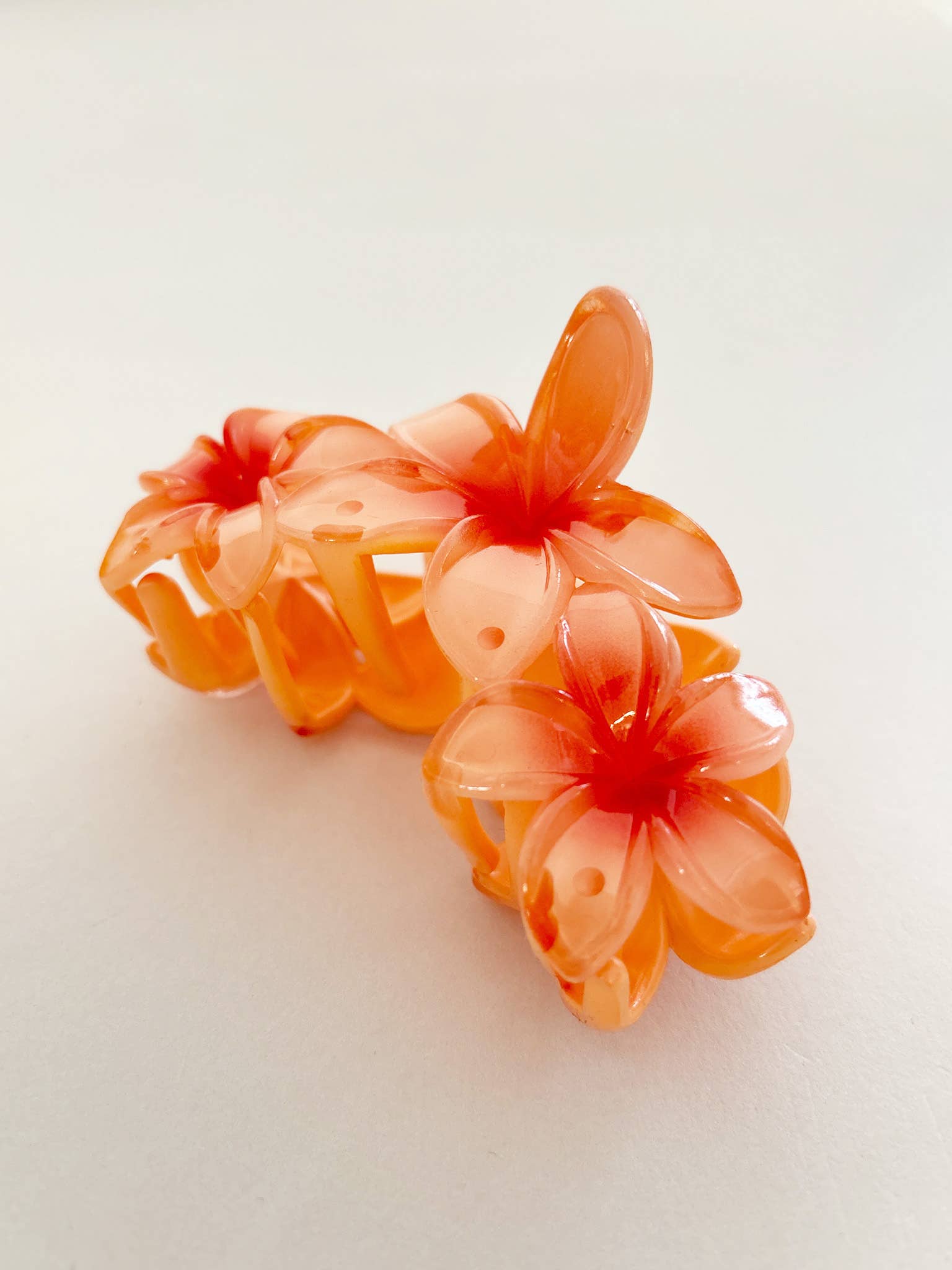 Triple Hawaiian Flower Claw Clip (3col)