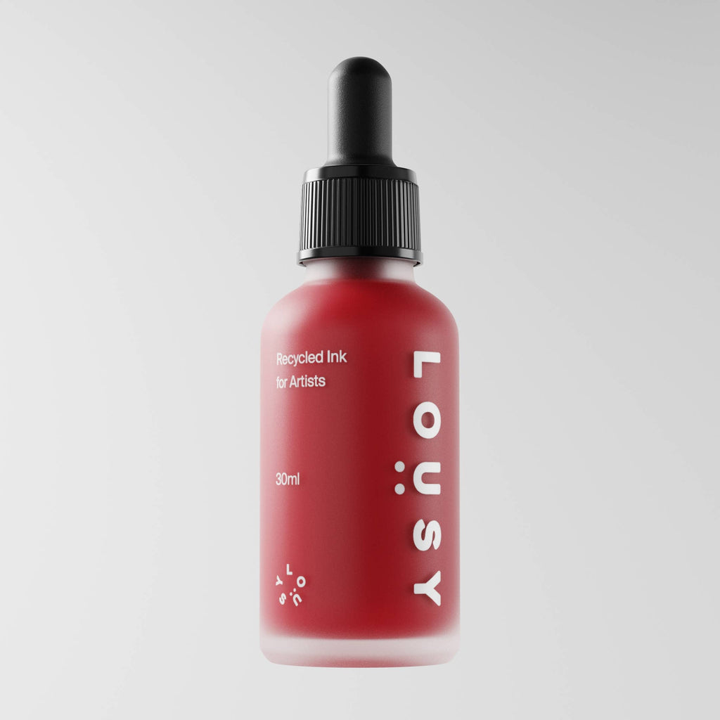 Lousy Ink — 30ml Recycled Artist Ink Colours: Mellow Pink — 30ml